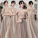 ⭐ HYAT7 Couture Glow Gown – Champagne Rose