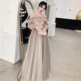 ⭐ HYAT7 Couture Glow Gown – Champagne Rose