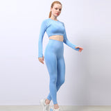 Seamless Yoga Wear Sports Suit Outdoor Fitness Vest Quick Dry Tight Sportswear Yoga Pants Women